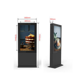 Floor Standing 49 Inch Outdoor Digital Kiosk Iklan Android Wifi Type