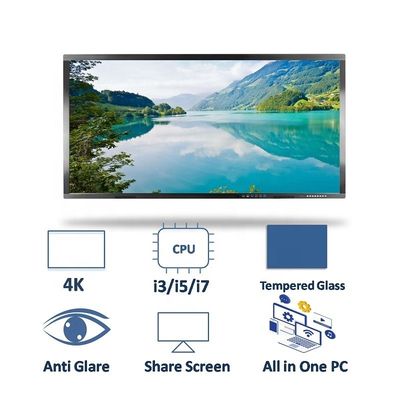 Layar Sentuh Inframerah LCD Dalam 8ms Tampilan Iklan Pemain Digital Signage