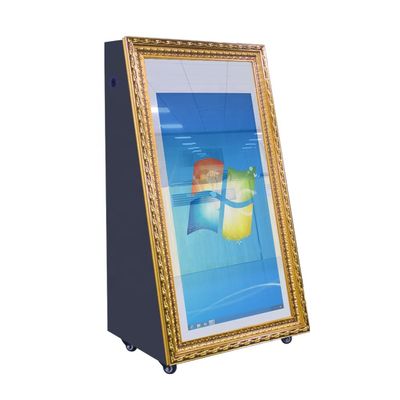 62 &quot;Touch Screen Mirror Photobooth Acara Pesta Pernikahan Magic Selfie Machine Kiosk