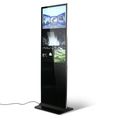12V 5A Vertikal Non Touch Floor Standing Digital Advertising Kiosk Display