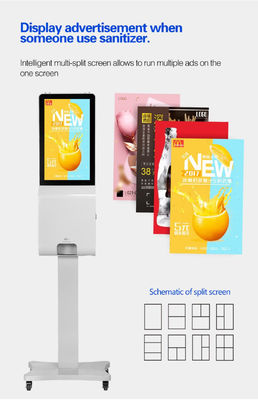 Iklan Dispenser Pembersih Tangan Otomatis Lcd Digital Signage 21,5 Inch