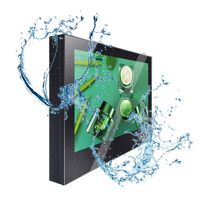 4K FHD IP65 Waterproof Wall Mounted LCD Digital Signage Dengan Sentuhan Kapasitif