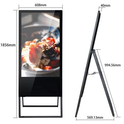 Android 6.0 43 Inch 400cd/M2Portable Digital Signage Floor Standing