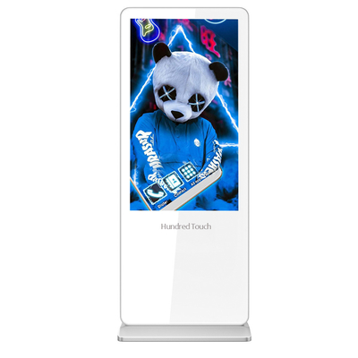 Poster Digital Iklan Android 32 Inch Berdiri Bebas Dengan Sentuhan Inframerah USB Plug And Play