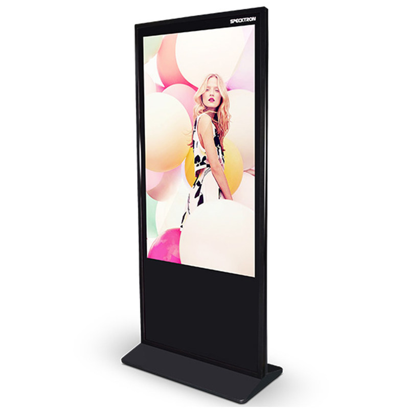 500nits 55 '' Floor Standing Digital Signage Dukungan Multi Bahasa