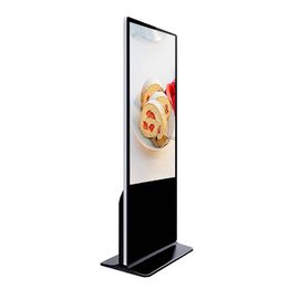 49 Inch Floor Standing Indoor Digital Signage Infrared Touch Untuk Pusat Pameran