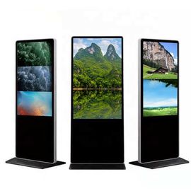 Office Free Floor Standing 55 Inch Digital Signage Display Dengan Capacitive Touch Hd I5
