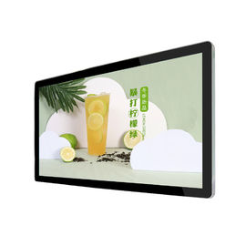 Jaringan Wifi 32 Inch Wall Mounted Digital Signage / Hd 1080p Advertising Lcd Player