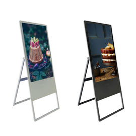 32 Inch TFT LCD Portable Digital Signage Poster / Android Indoor Digital Signage Menampilkan