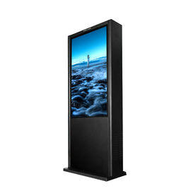 43 Inch Digital Led Advertising Board Floor Berdiri Nano Touch Di Luar