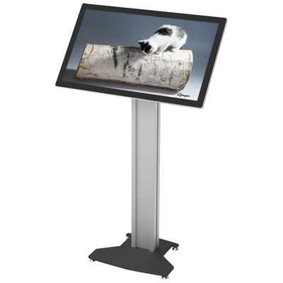 Aluminium Alloy Frame Wmv 60Hz Floor Standing Touch Screen Digital Signage