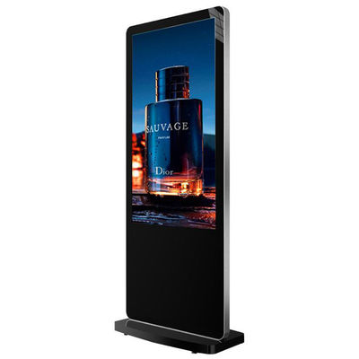 Hotel Advertising Floor Standing 720P 65 '' Touch Screen Digital Signage