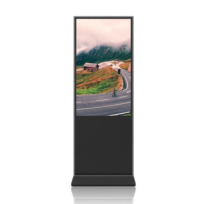 Floor Standing Advertising Display Panel Layar Sentuh 4k HD Smart Screen Kiosk