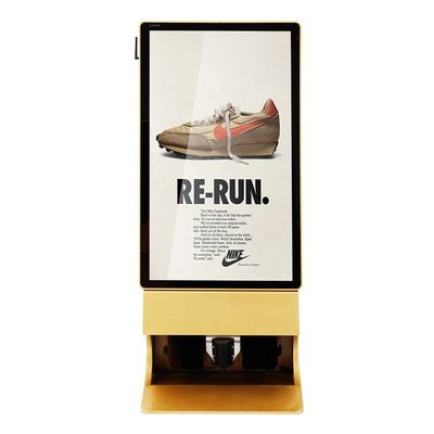 Iklan Digital Signage Kios Layar Sentuh Billboard Dengan Fungsi Sepatu Berkilau