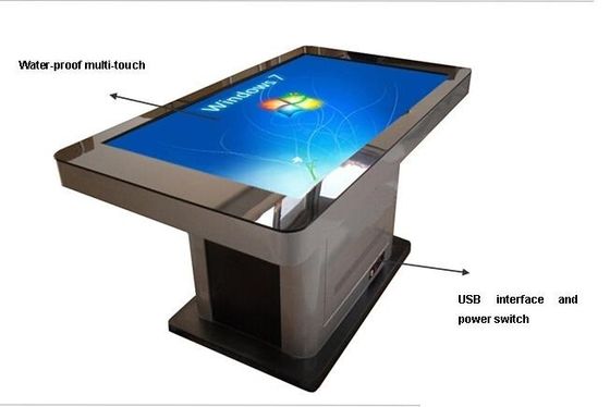 Windows I5 Interactive Touch Screen Display Table Kios Pengaturan Sistem Didukung