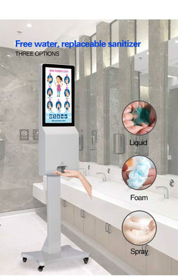 Iklan Dispenser Pembersih Tangan Otomatis Lcd Digital Signage 21,5 Inch