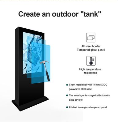 Tampilan Iklan 2500nits IP65 Outdoor Waterproof Digital Signage Equipment