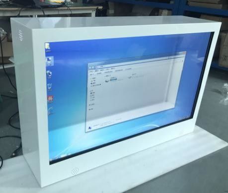 55 Inch LCD Smart Digital Transparan Display Showcase 450cd/M2